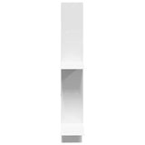 Wall Shelf White 61 x 15 x 102 cm Engineered Wood - 45-Degree Angle