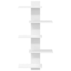 Wall Floating Shelf White 48.5 x 15 x 101 cm Engineered Wood