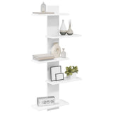 Wall Floating Shelf White 48.5 x 15 x 101 cm Engineered Wood