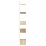 Wall Floating Shelf Sonoma Oak 48.5 x 15 x 101 cm