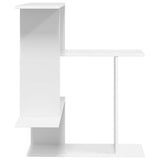 Wall Shelf White 67 x 67 x 87 cm Engineered Wood - 45-Degree Angle