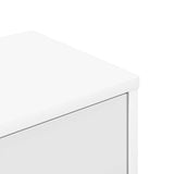 Wall Corner Shelf White 48 x 48 x 120 cm Engineered Wood - Close-Up Angle