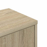 Wall Corner Shelf Sonoma Oak 48 x 48 x 120 cm Engineered Wood - Rear View