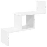 Wall Shelf White 48 x 15 x 42 cm Engineered Wood - Rear View
