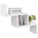 Wall Shelf White 48 x 15 x 42 cm Engineered Wood - Side View