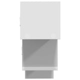 Wall Shelf White 48 x 15 x 42 cm Engineered Wood - 45-Degree Angle