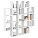 Wall Shelf White 100 x 13 x 100 cm Engineered Wood - Side View