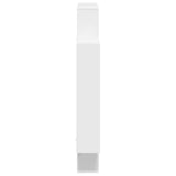 Wall Shelf White 100 x 13 x 100 cm Engineered Wood - 45-Degree Angle
