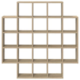 Wall Shelf Sonoma Oak 100 x 13 x 100 cm Engineered Wood