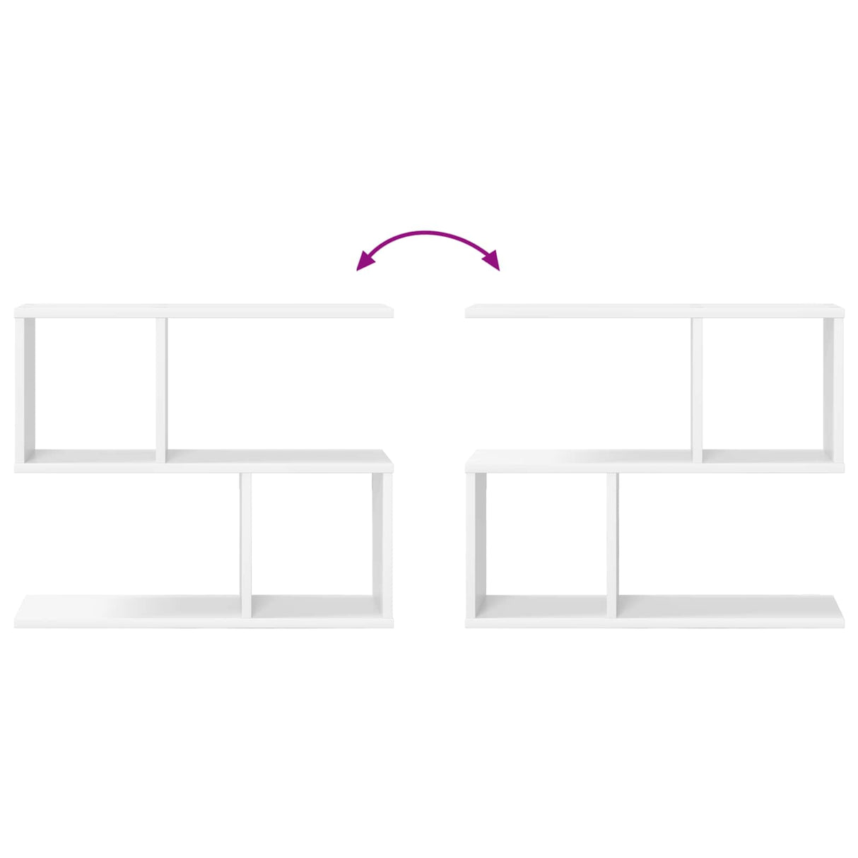 Wall Shelf White 60 x 12 x 50.5 cm Engineered Wood