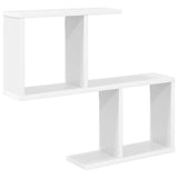 Wall Shelf White 60 x 12 x 50.5 cm Engineered Wood