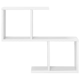 Wall Shelf White 60 x 12 x 50.5 cm Engineered Wood - Top-Down View