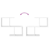 Wall Shelf White 60 x 12 x 50.5 cm Engineered Wood