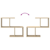 Wall Shelf Sonoma Oak 60 x 12 x 50.5 cm Engineered Wood