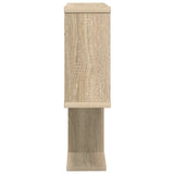 Wall Shelf Sonoma Oak 60 x 12 x 50.5 cm Engineered Wood - Top-Down View