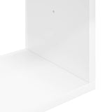 Wall Shelf White 100 x 12 x 50.5 cm Engineered Wood - Close-Up Angle