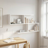 Wall Shelf White 100 x 12 x 50.5 cm Engineered Wood