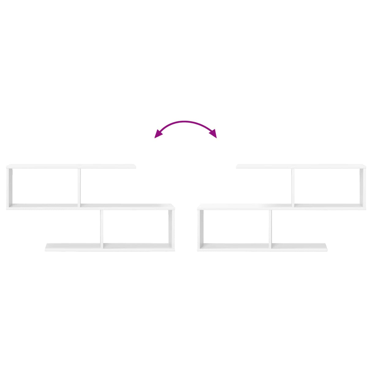 Wall Shelf White 100 x 12 x 50.5 cm Engineered Wood