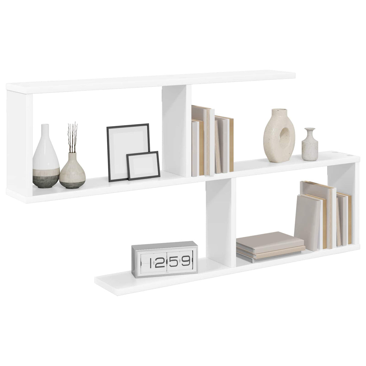 Wall Shelf White 100 x 12 x 50.5 cm Engineered Wood