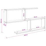 Wall Shelf White 100 x 12 x 50.5 cm Engineered Wood