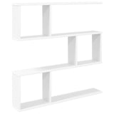 Wall Shelf White 80 x 12 x 79.5 cm Engineered Wood