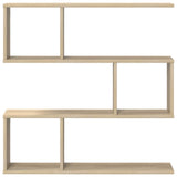 Wall Shelf Sonoma Oak 80 x 12 x 79.5 cm Engineered Wood - Side View