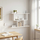 Wall Shelf White 80 x 15 x 50.5 cm Engineered Wood