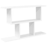 Wall Shelf White 80 x 15 x 50.5 cm Engineered Wood - Front View