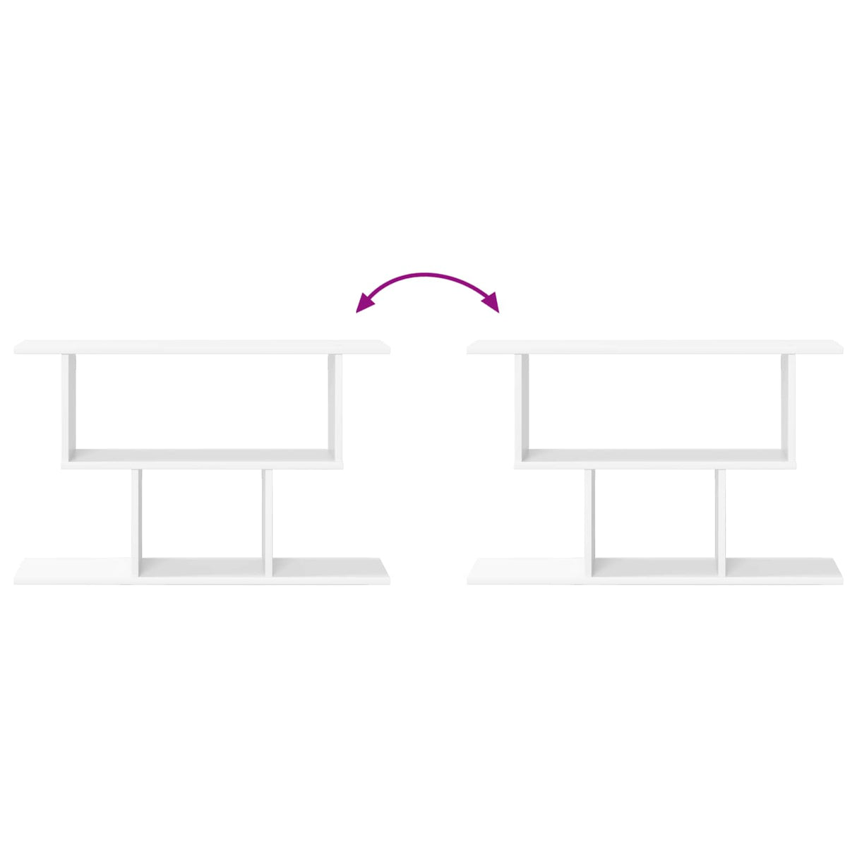 Wall Shelf White 80 x 15 x 50.5 cm Engineered Wood