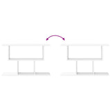 Wall Shelf White 80 x 15 x 50.5 cm Engineered Wood