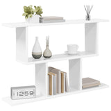 Wall Shelf White 80 x 15 x 50.5 cm Engineered Wood - Side View