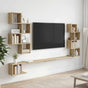 Wall-Mounted TV Shelf Sonoma Oak 200 x 15 x 94 cm
