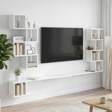 Wall-Mounted TV Shelf White 160 x 15 x 94 cm Engineered Wood