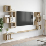 Wall-Mounted TV Shelf Sonoma Oak 160 x 15 x 94 cm