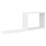 Floating Shelves White 80 x 15 x 30 cm Engineered Wood - Rear View