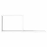 Floating Shelves White 80 x 15 x 30 cm Engineered Wood - Top-Down View