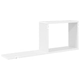 Floating Shelves 2 pcs White 80 x 15 x 30 cm Engineered Wood - Rear View