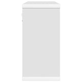 Floating Shelves 2 pcs White 80 x 15 x 30 cm Engineered Wood - 45-Degree Angle