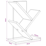 Tree Bookshelf 3-Tier 30 x 18 x 40 cm Engineered Wood