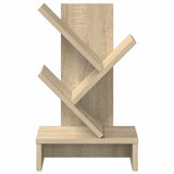 Tree Bookshelf 3-Tier 30 x 18 x 48 cm Engineered Wood - Side View