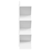 Tree Bookshelf 4-Tier 30 x 18 x 60 cm Engineered Wood White - 45-Degree Angle
