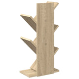 Tree Bookshelf 4-Tier 30 x 18 x 60 cm Engineered Wood - 45-Degree Angle