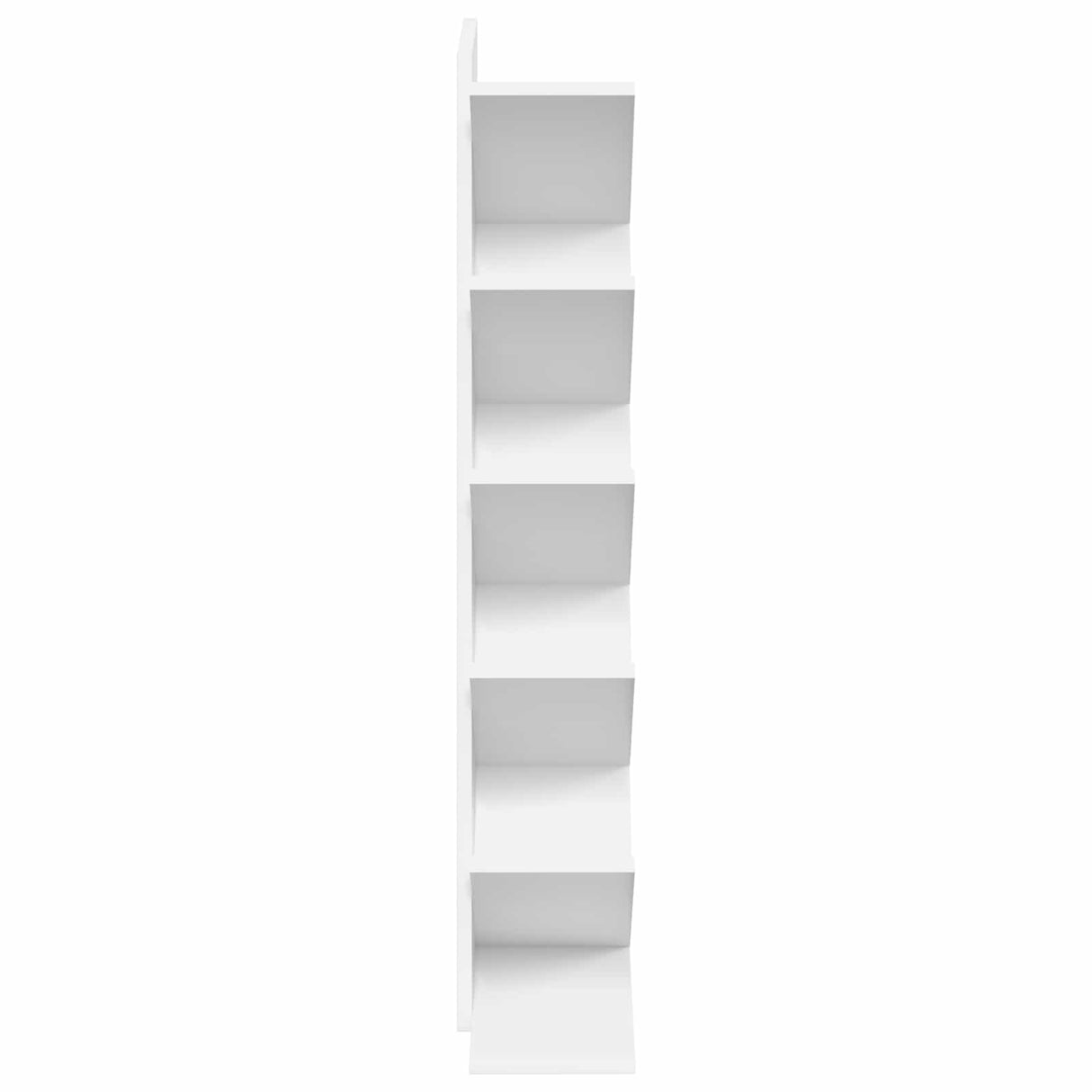 Tree Bookshelf 6-Tier 30 x 18 x 100 cm Engineered Wood White