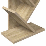 Tree Bookshelf 6-Tier 30 x 18 x 100 cm Engineered Wood - Close-Up Angle