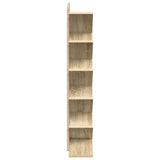 Tree Bookshelf 6-Tier 30 x 18 x 100 cm Engineered Wood - 45-Degree Angle