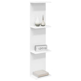 Wall Shelf White 25 x 15 x 100 cm Engineered Wood - Side View