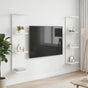 Wall Shelf 2 pcs White 25 x 15 x 100 cm