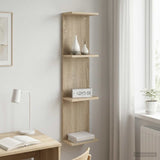 Wall Shelf Sonoma Oak 25 x 15 x 100 cm Engineered Wood