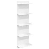 Wall Shelf White 30 x 15 x 100 cm Engineered Wood