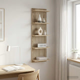 Wall Shelf Sonoma Oak 30 x 15 x 100 cm Engineered Wood